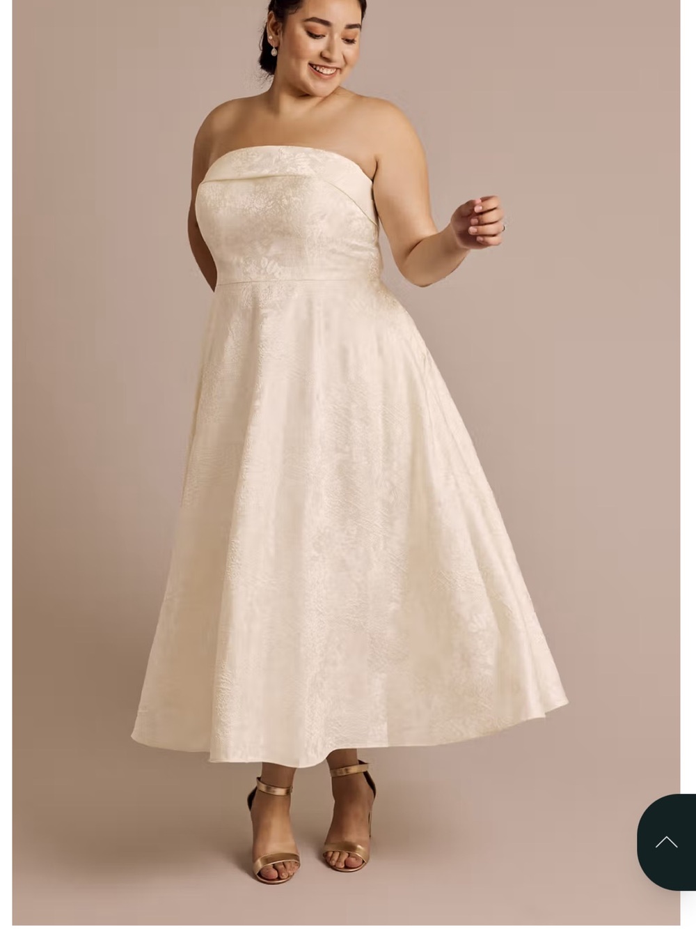 Strapless Ivory A-Line Wedding Dress